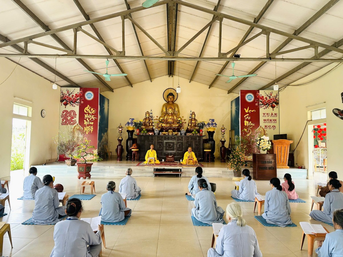 Chùa Đống Cao khai khóa tu "Niệm Phật một ngày" đầu năm Bính Ngọ