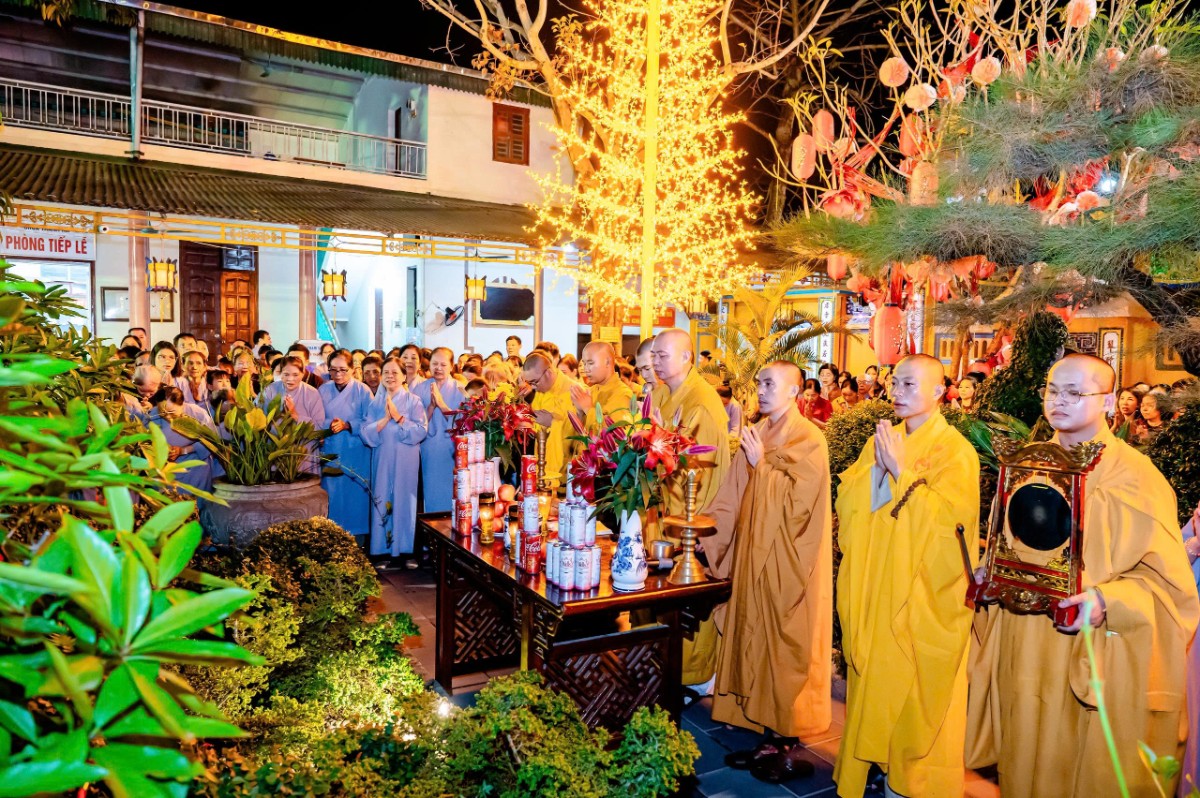 Chùa Thanh Hà trang nghiêm cử hành lễ tạ đàn Dược Sư thất châu xuân Bính Ngọ 2026