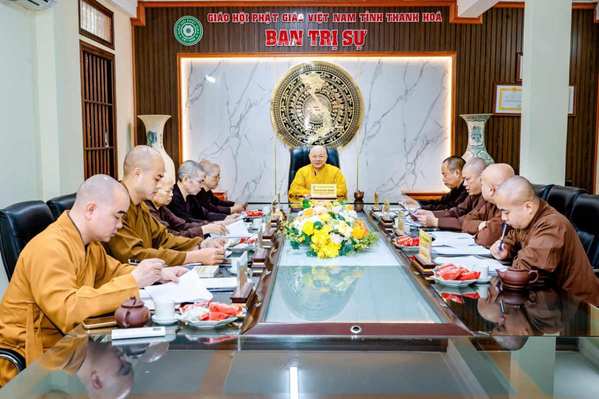 Thường trực Ban Trị sự họp triển khai công tác chuẩn bị Đại hội Phật giáo tỉnh nhiệm kỳ 2026 - 2031