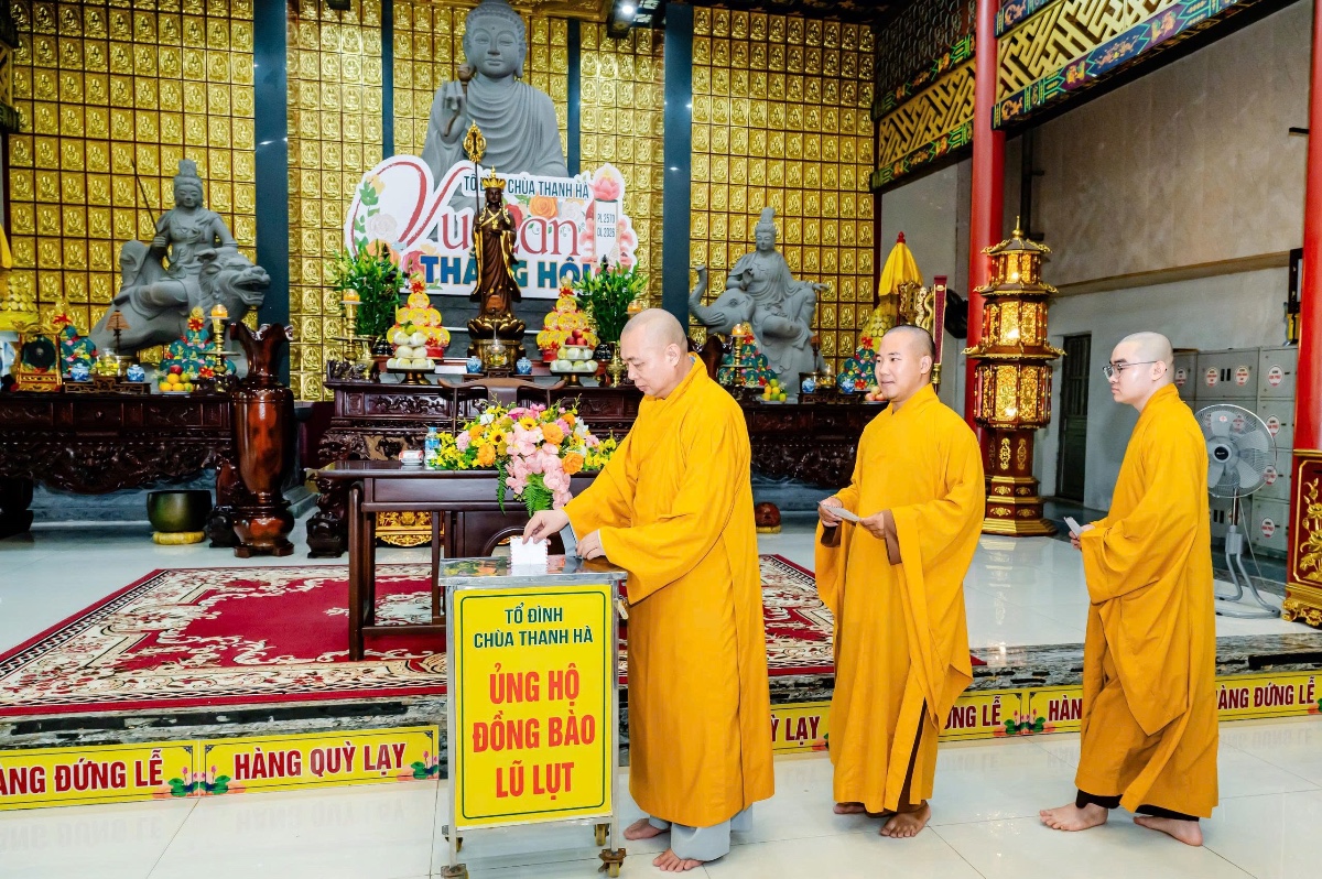 Chùa Thanh Hà phát động ủng hộ người dân vùng lũ tại Nepal