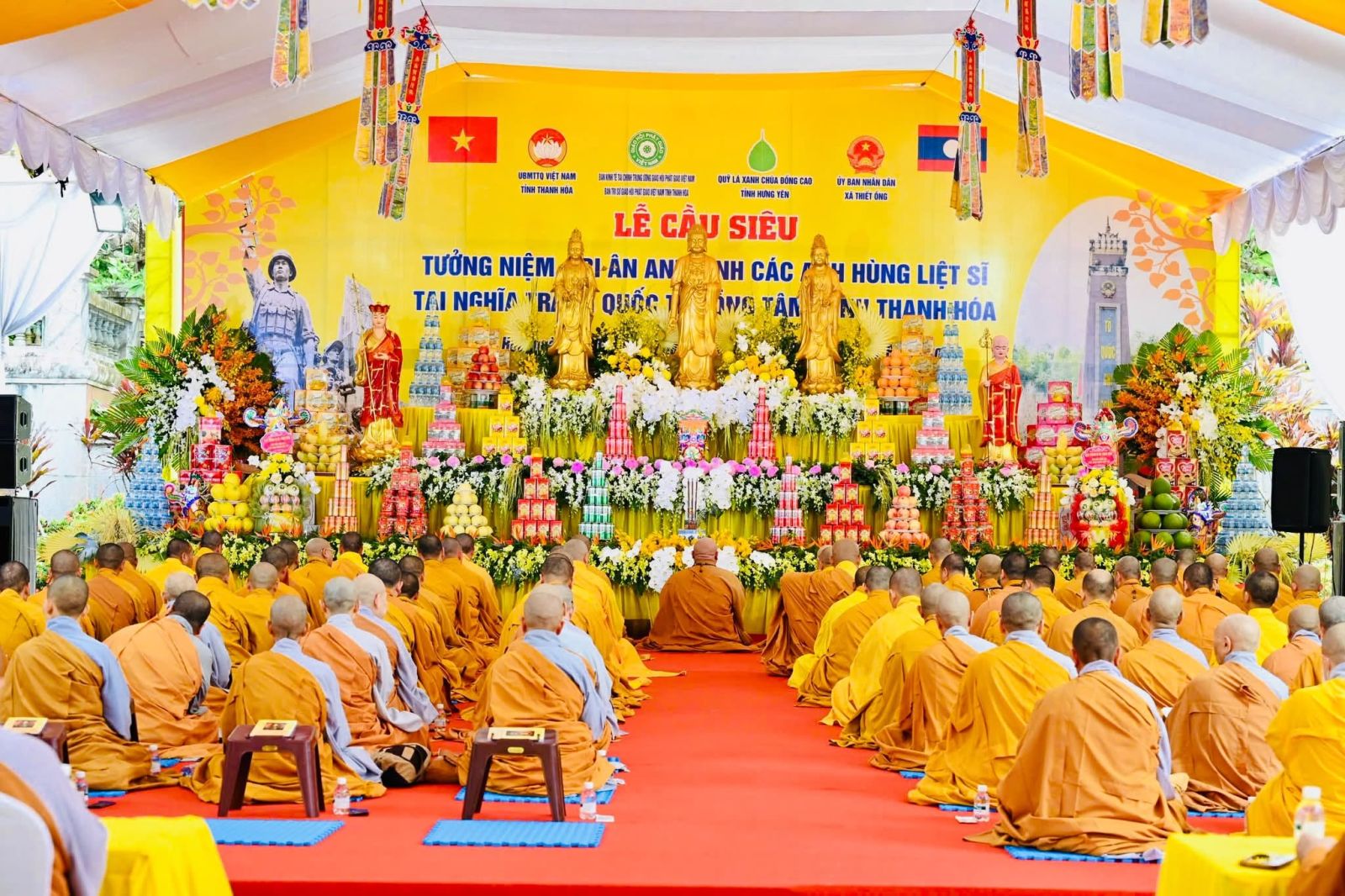 TRANG NGHIÊM THỜI KINH ĐỊA TẠNG HỒI HƯỚNG CẦU SIÊU CÁC ANH HÙNG LIỆT SĨ TẠI NGHĨA TRANG ĐỒNG TÂM